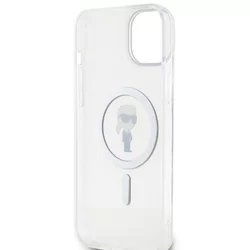 Telefontok iPhone 15 Plus - Karl Lagerfeld Ikonik MagSafe átlátszó hátlap tok-4