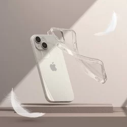 Telefontok iPhone 15 - Ringke Glitter Clear - átlátszó csillámos hátlap tok-4