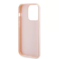 Telefontok iPhone 15 Pro - Karl Lagerfeld - 3D Glitter Logo - hátlap tok, pink-7