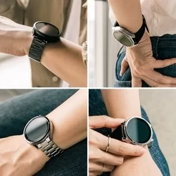 Ringke Slim műanyag védő keret Samsung Galaxy Watch6 (40mm) okosórához átlátszó+fekete (2db)-3