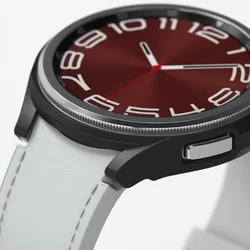 Ringke Slim műanyag védő keret Samsung Galaxy Watch6 (43mm) okosórához átlátszó+fekete (2db)-1