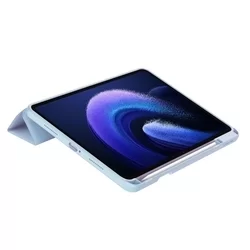 Tablettok XIAOMI PAD 6 (11,0 coll) - égkék smart case tablet tok, ceruza tartóval-3