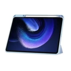 Tablettok XIAOMI PAD 6 (11,0 coll) - égkék smart case tablet tok, ceruza tartóval-6