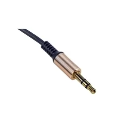 Kábel: univerzális 3.5mm jack-jack (90 fokban elfordított csatlakozó véggel) audio AUX kábel 1m-2