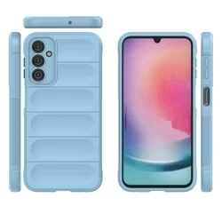 Samsung Galaxy A24 4G / LTE Telefontok - Pastel Armor - égkék szilikon hátlap tok-1