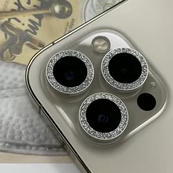 iPhone 15 Pro - Diamond - üveg, kameralencse védőkeret-3