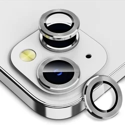 iPhone 15 Plus - Metal - üveg, kameralencse védőkeret-2