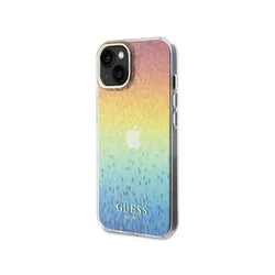 Telefontok iPhone 15 - Guess Faceted Mirror Disco Iridescent hátlap tok-1