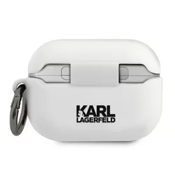 AirPods Pro: Karl Lagerfeld Choupette - fehér szilikon tok-1