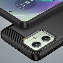 Telefontok Motorola Moto G54 5G / G54 Power 5G - Carbon fekete szilikon hátlap tok-2