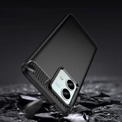 Telefontok Motorola Moto G84 5G - Carbon fekete szilikon hátlap tok-1