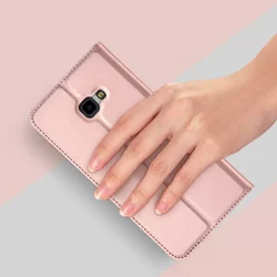 Telefontok NOKIA 7.1 - Dux Ducis rosegold flipcover tok-1