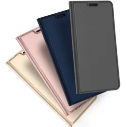 Telefontok NOKIA 7.1 - Dux Ducis rosegold flipcover tok-3