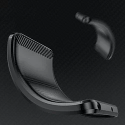 Telefontok Realme 11 Pro+ 5G - Carbon Fiber fekete szilikon hátlap tok-3
