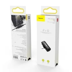 Adapter: Baseus L46 - 2in1 Audio + töltő (Lightning) adapter iPhone készülékekhez, fekete-5