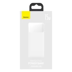 Powerbank: BASEUS Bipow - fehér power bank 10000mAh LED kijelzővel-6