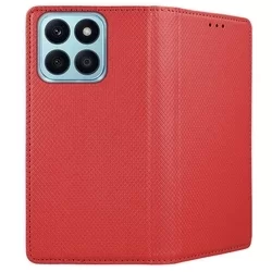 Telefontok Honor X6a - piros mágneses szilikon keretes könyvtok-2