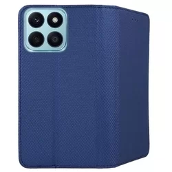 Telefontok Honor X6a - kék mágneses szilikon keretes könyvtok-2