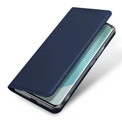 Telefontok Honor Magic5 Pro - Dux Ducis kék flipcover tok-2