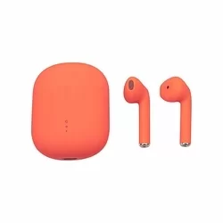 Headset: Setty TWS - narancssárga bluetooth headset, töltő tokkal-1