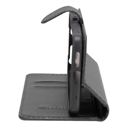 Telefontok Honor X6a - Tactical Field fekete szilikon keretes könyvtok mágneses ráhajtófüllel-2