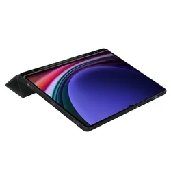Samsung Galaxy Tab S9 FE+ 12,4 coll Tablettok (SM-X610, SM-X616) - fekete smart case ceruza tartóval-3
