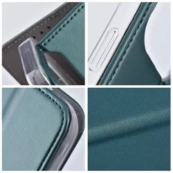 Telefontok Xiaomi 13T 5G - Smart Magnetic zöld szilikon keretes mágneses könyvtok-5