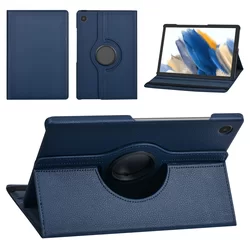 Tablettok Samsung Galaxy Tab A8 10.5 X200 / X205 - sötétkék fordítható műbőr tablet tok-3