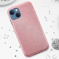 Telefontok iPhone 13 - Pink Shiny tok-3