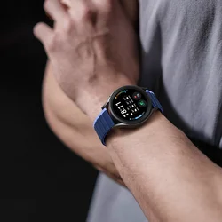 Huawei Watch GT / GT2 / GT2 Pro (46 mm) okosóra szíj - Dux Ducis - kék mágneses szíj (22 mm)-4