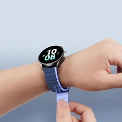 Xiaomi Watch S1 / Watch S1 Active okosóra szíj - Dux Ducis - kék mágneses szíj (22 mm)-3