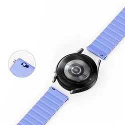 Samsung Galaxy Watch 4 (40 / 42 / 44 / 46 mm) okosóra szíj - Dux Ducis - kék mágneses szíj (szíj szélesség: 20 mm)-1