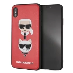 TELEFONTOK IPHONE XR - KARL LAGERFELD KARL AND CHOUPETTE KEMÉNY TOK - PIROS-1