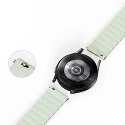 Samsung Galaxy Watch 4 (40 / 42 / 44 / 46 mm) okosóra szíj - Dux Ducis - zöld mágneses szíj (szíj szélesség: 20 mm)-1