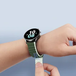 Samsung Galaxy Watch 4 (40 / 42 / 44 / 46 mm) okosóra szíj - Dux Ducis - zöld mágneses szíj (szíj szélesség: 20 mm)-3