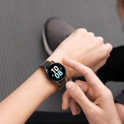 Samsung Galaxy Watch 4 (40 / 42 / 44 / 46 mm) okosóra szíj - Dux Ducis - fekete/narancssárga mágneses szíj (szíj szélesség: 20 mm)-4