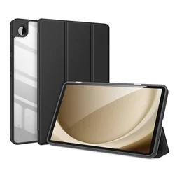 Tablettok Samsung Galaxy Tab A9 8.7 X110 / X115 - DUX DUCIS TOBY fekete ütésálló tok, ceruza tartóval-2