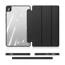 Tablettok Samsung Galaxy Tab A9 8.7 X110 / X115 - DUX DUCIS TOBY fekete ütésálló tok, ceruza tartóval-5