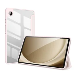 Tablettok Samsung Galaxy Tab A9 8.7 X110 / X115 - DUX DUCIS TOBY pink ütésálló tok, ceruza tartóval-1