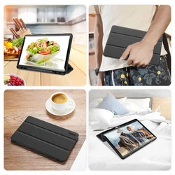 Tablettok Samsung Galaxy Tab A9+ Plus 11.0 X210 / X216 - DUX DUCIS TOBY fekete ütésálló tok, ceruza tartóval-4