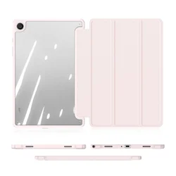 Tablettok Samsung Galaxy Tab A9+ Plus 11.0 X210 / X216 - DUX DUCIS TOBY pink ütésálló tok, ceruza tartóval-4