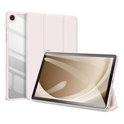 Tablettok Samsung Galaxy Tab A9+ Plus 11.0 X210 / X216 - DUX DUCIS TOBY pink ütésálló tok, ceruza tartóval-1