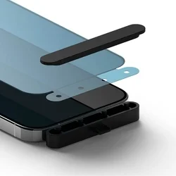 Üvegfólia iPhone 15 Pro Max - Ringke - betekintésvédő üvegfólia fekete kerettel (1db)-1