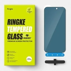 Üvegfólia iPhone 15 Pro Max - Ringke - betekintésvédő üvegfólia fekete kerettel (1db)-6