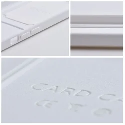 Telefontok Xiaomi Redmi 12 - Forcell Card - fehér kártyatartós szilikon hátlap tok-4