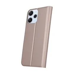 Xiaomi Redmi 12 Telefontok - Smart Skin rose gold mágneses flipcover tok-1