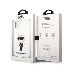 Telefontok iPhone 11 - Karl Lagerfeld Iconic - hátlap tok, fehér-4