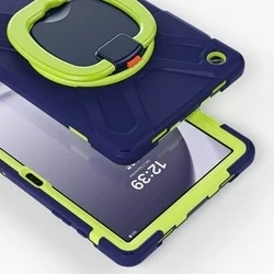 Tablettok Samsung Galaxy Tab A9+ Plus 11.0 X210 / X216 - Tech-Protect X-Armor ütésálló, kitámasztható kék/zöld tablet tok-5