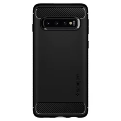 Telefontok Samsung Galaxy S10 - SPIGEN RUGGED ARMOR matt fekete tok-4