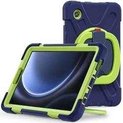 Tablettok Samsung Galaxy Tab A9 8.7 X110 / X115 - Tech-Protect X-Armor ütésálló, kitámasztható kék/zöld tablet tok-1